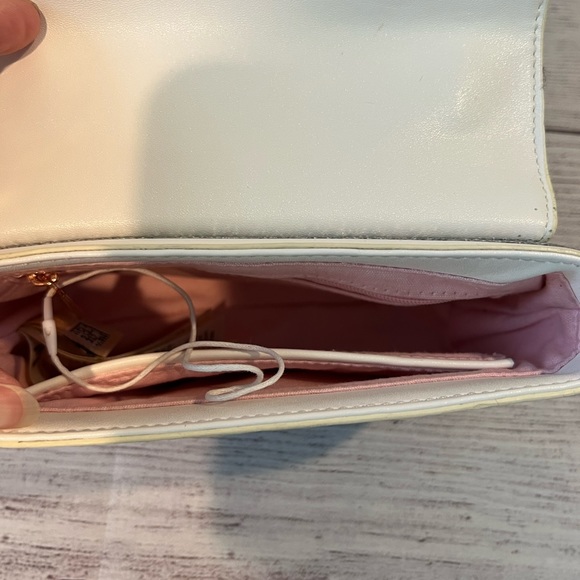 Ted Baker Nemie Rowing Glitter Stripe Leather White / Silver - Picture 7 of 12